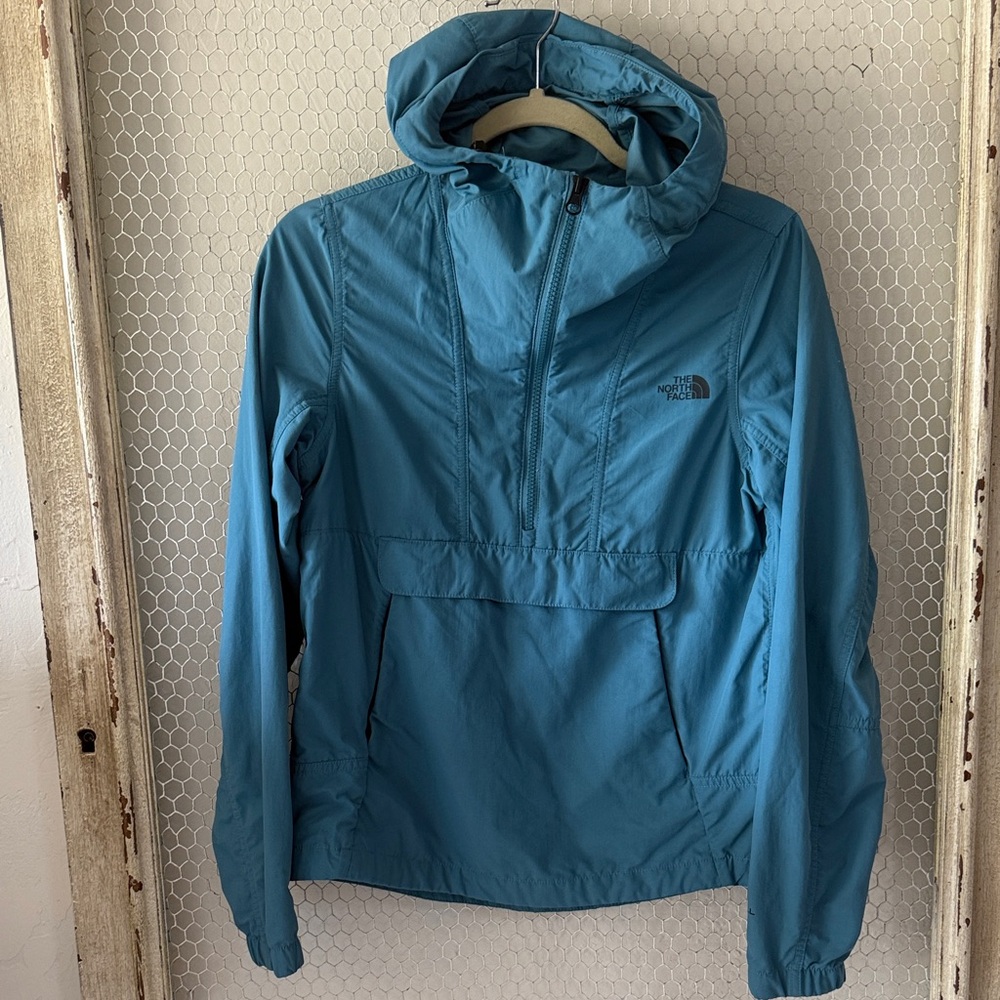 The North Face Teal Hooded Pullover Turquouuse